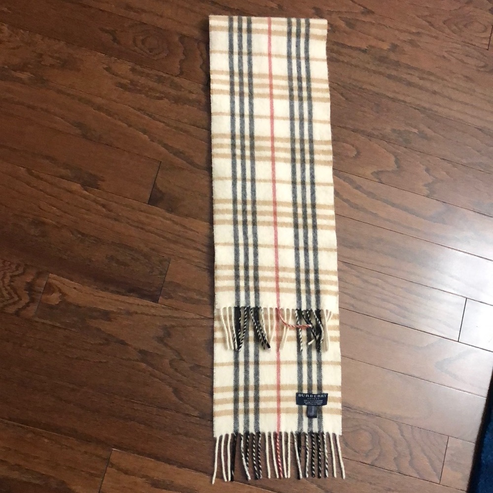 Burberry Cashmere Plaid Scarf